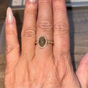 Shinola Diamond Oval Petoskey 14k ring